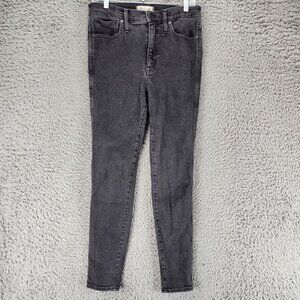 Madewell Jeans Womens 30 Black Stretch High Rise Skinny *GUC*
